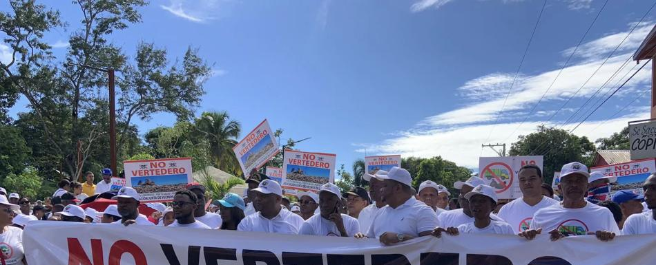 La Cuaba llevará protesta contra vertedero al Palacio Nacional