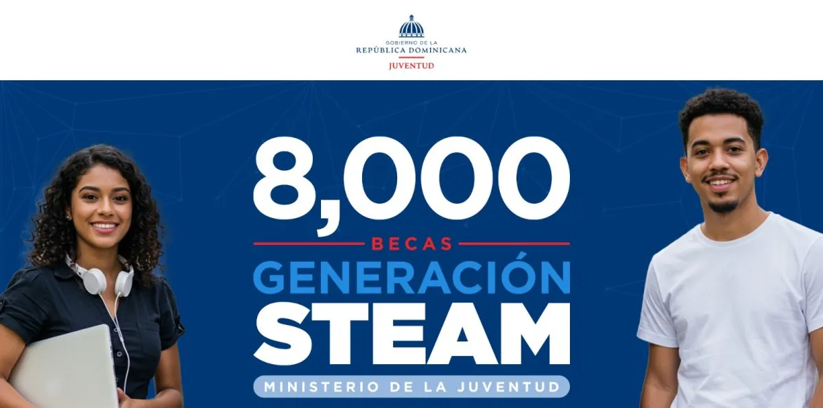 8,000 becas Generación STEAM serán otorgadas a jóvenes dominicanos