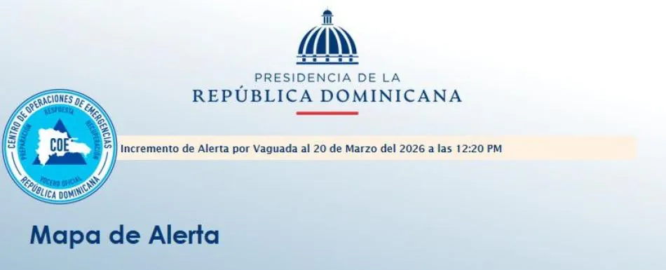 COE coloca cuatro provincias en alerta amarilla ante lluvias