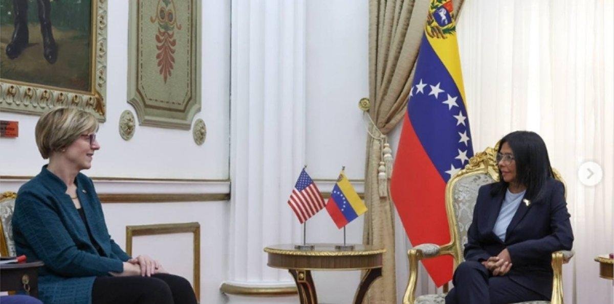 Delcy trata plan de Trump con la enviada de EEUU