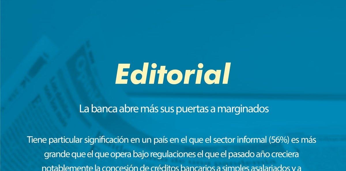 La banca abre más sus puertas a marginados