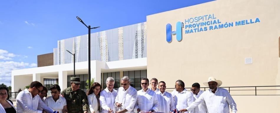 Abinader entrega el nuevo hospital Matías Ramón Mella en Dajabón