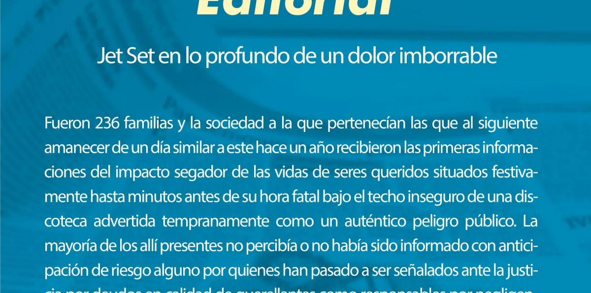 Jet Set en lo profundode un dolor imborrable